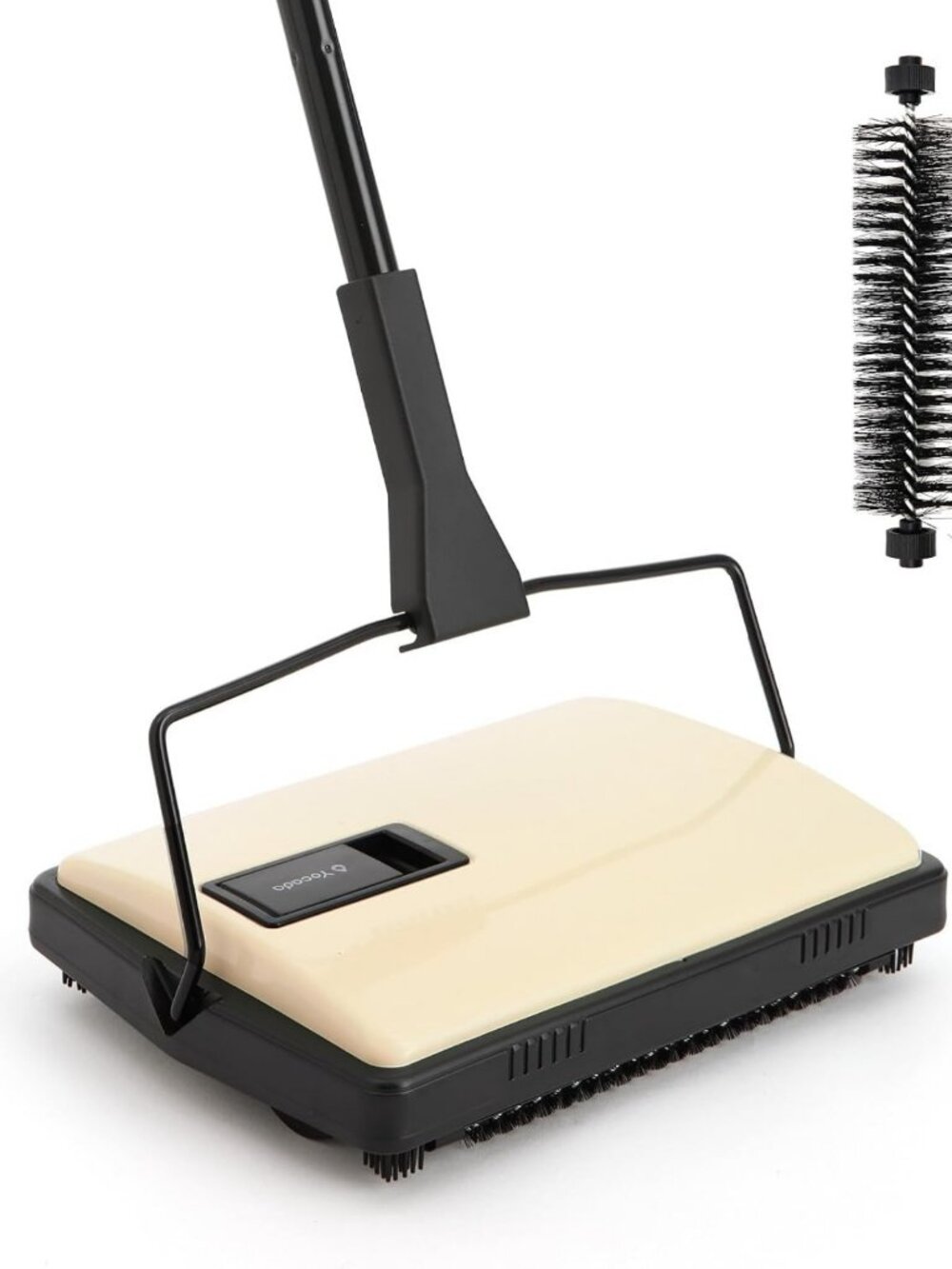 Manual Carpet Sweeper Cleaner with Extra Brush - Efficient Household Cleaning
